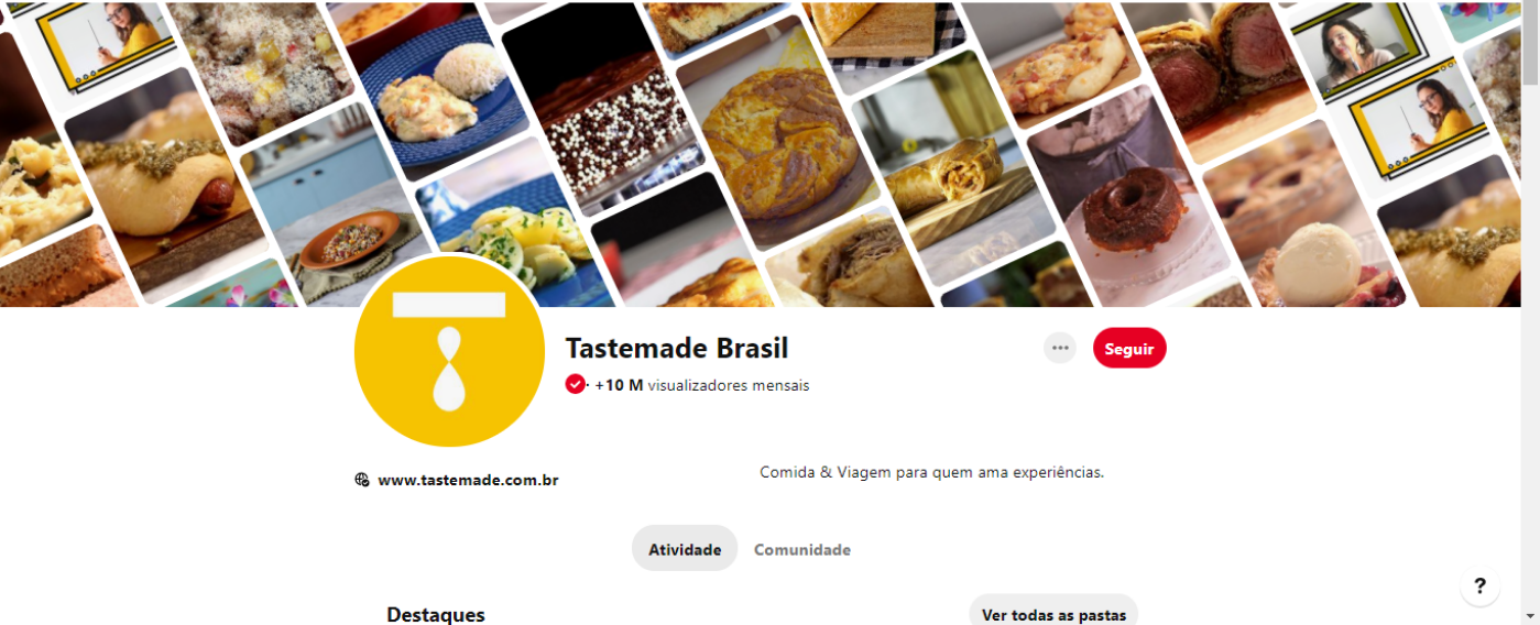 Pinterest Tastemade Brasil