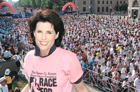 Nancy Brinker em uma das edições da Race For Cure