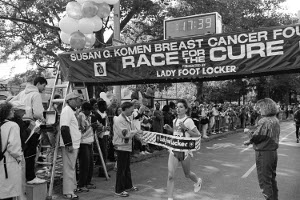 Komen Race for the Cure de 1991, em Nova York. Outubro Rosa