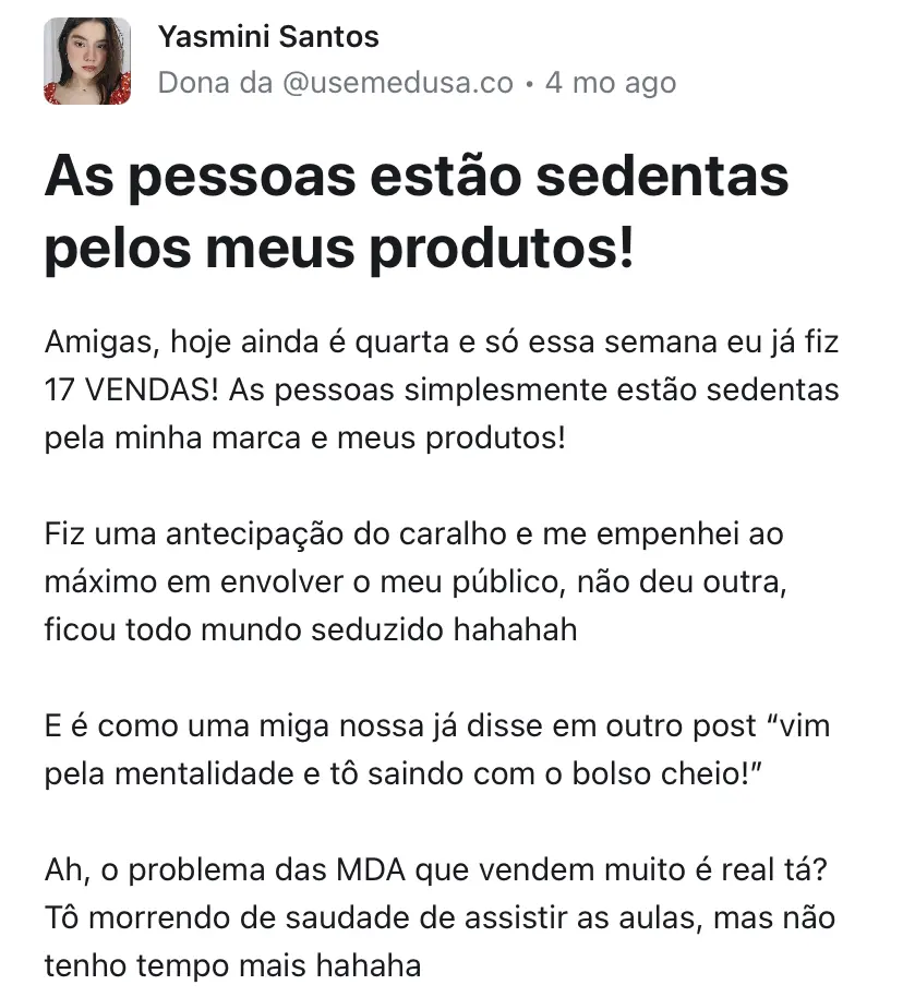 yasmini vendas